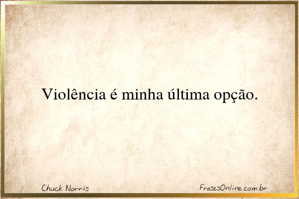 Frase de Chuck Norris