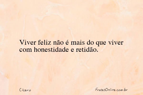 Frase de Cícero