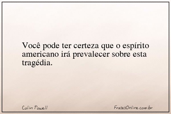 Frase de Colin Powell