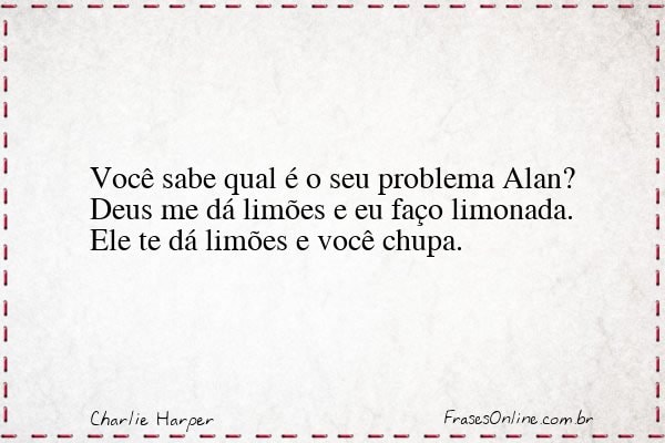 Frase de Charlie Harper