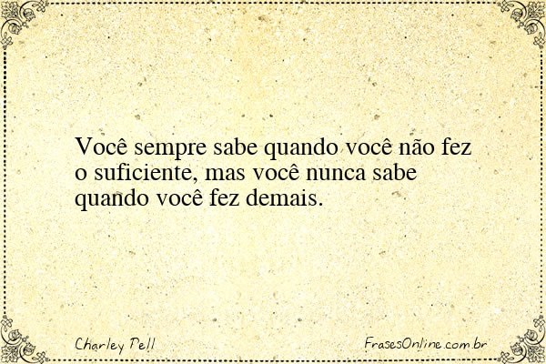 Frase de Charley Pell