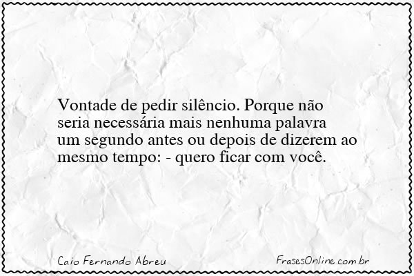 Frase de Caio Fernando Abreu