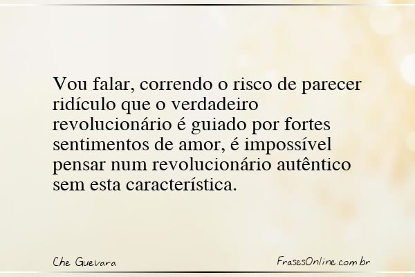 Frase de Che Guevara