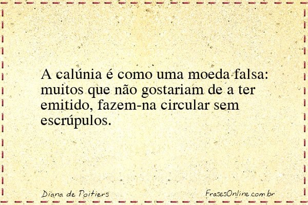 Frase de Diana de Poitiers