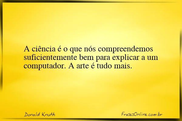 Frase de Donald Knuth