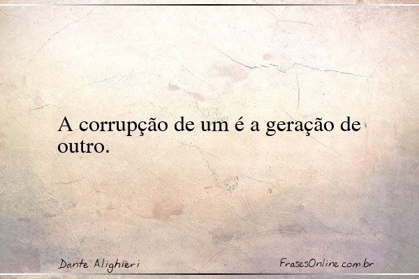 Frase de Dante Alighieri