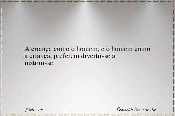 Frase de Diderot