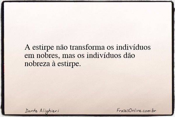 Frase de Dante Alighieri