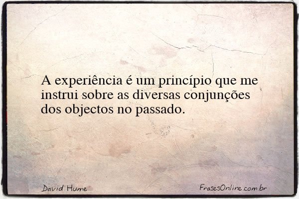 Frase de David Hume