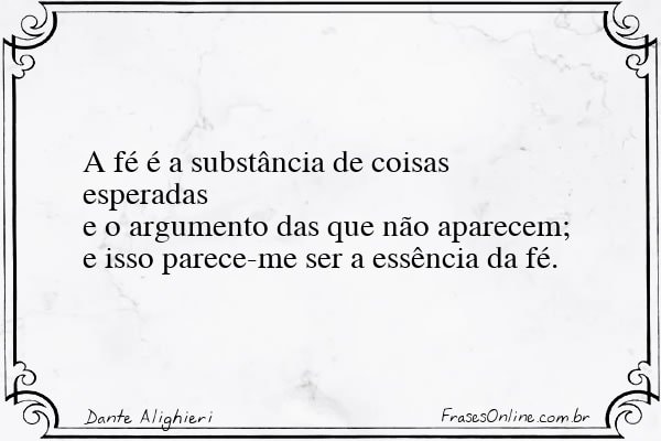 Frase de Dante Alighieri