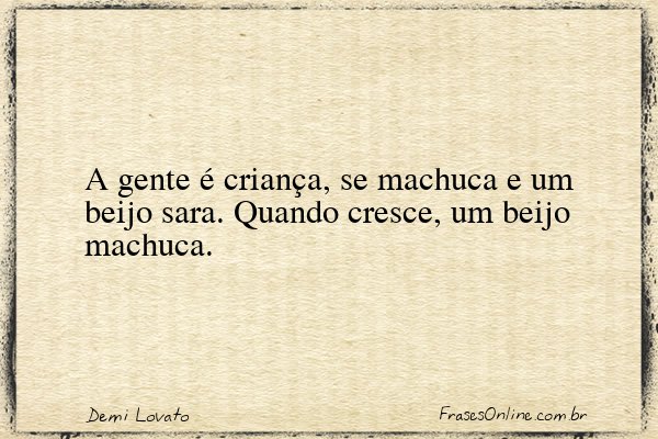 Frase de Demi Lovato