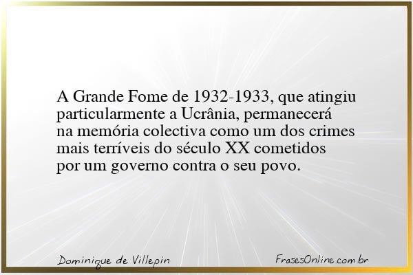 Frase de Dominique de Villepin