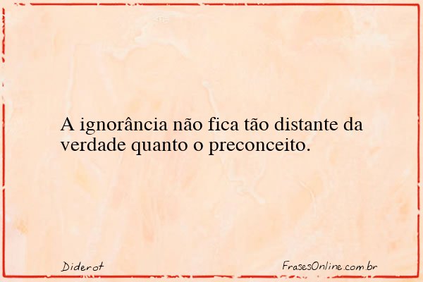 Frase de Diderot
