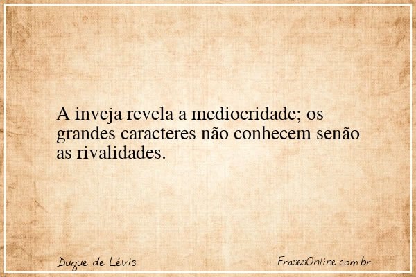 Frase de Duque de Lévis