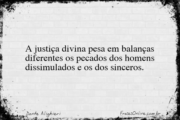 Frase de Dante Alighieri