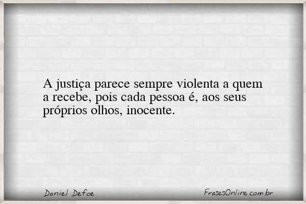 Frase de Daniel Defoe