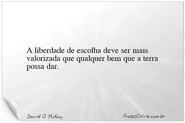 Frase de David O. McKay