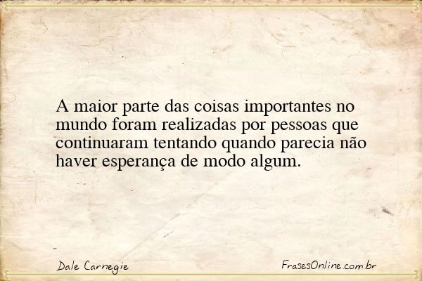 Frase de Dale Carnegie