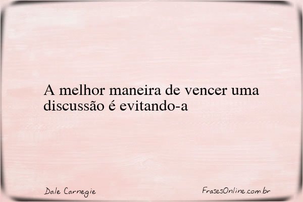 Frase de Dale Carnegie