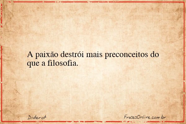 Frase de Diderot