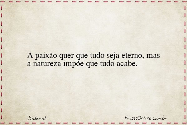 Frase de Diderot