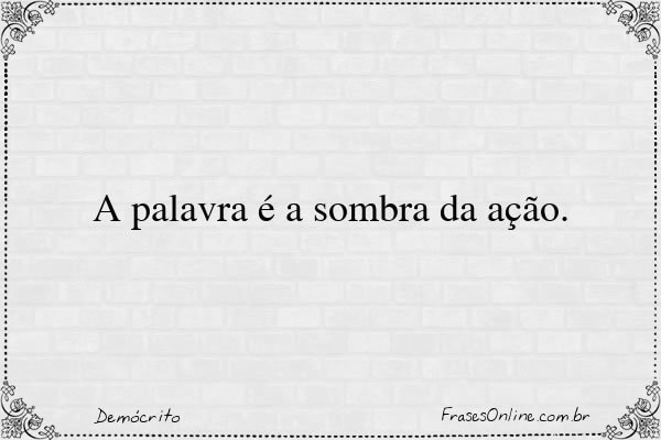 Frase de Demócrito