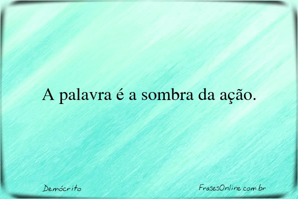 Frase de Demócrito