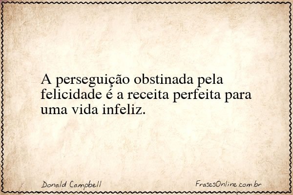 Frase de Donald Campbell