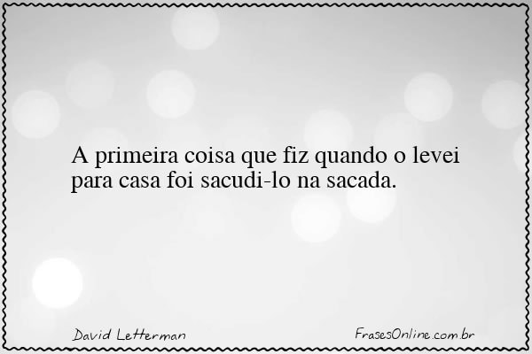 Frase de David Letterman