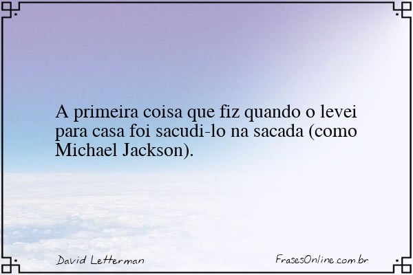 Frase de David Letterman