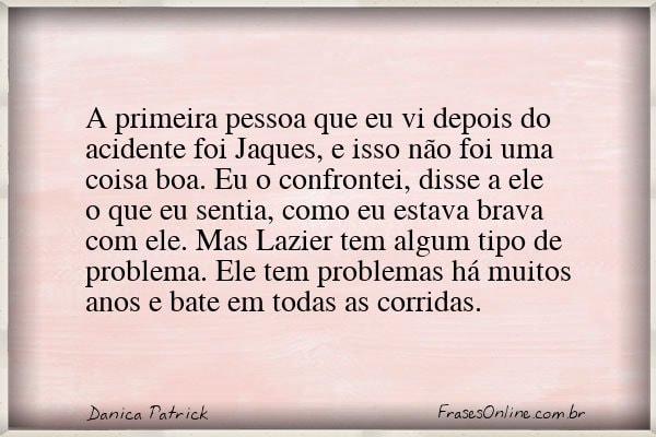 Frase de Danica Patrick