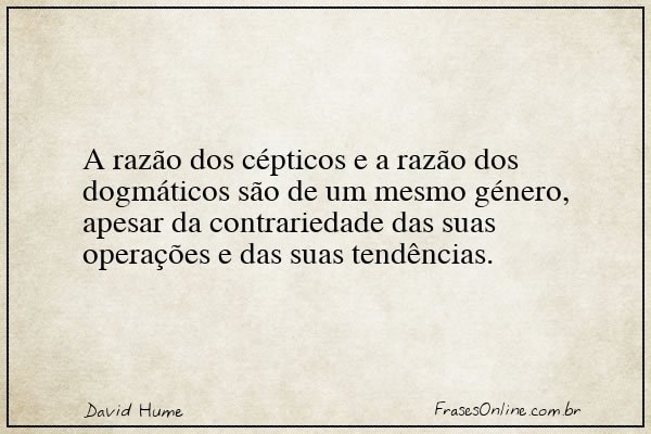 Frase de David Hume