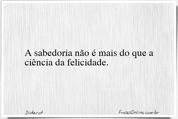 Frase de Diderot