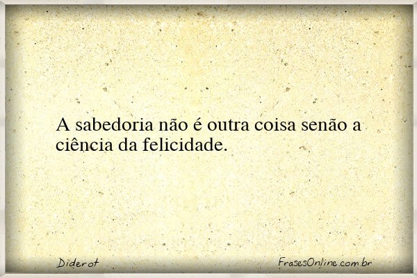 Frase de Diderot