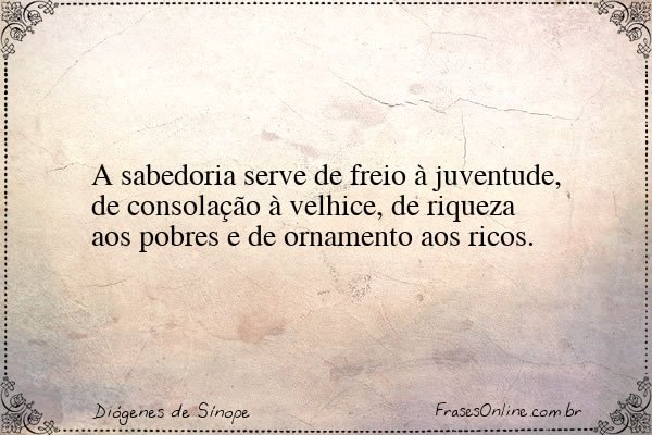Frase de Diógenes de Sínope