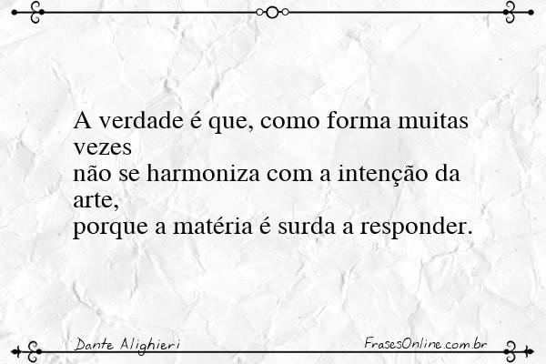 Frase de Dante Alighieri