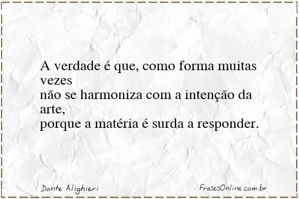 Frase de Dante Alighieri