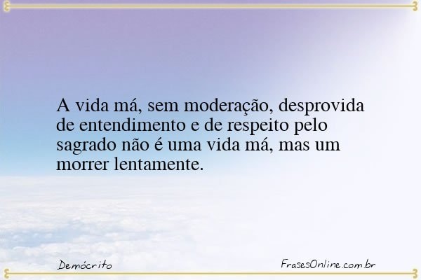 Frase de Demócrito