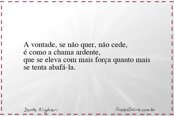 Frase de Dante Alighieri