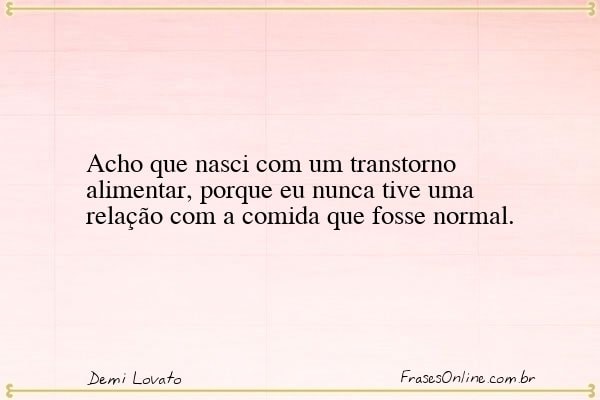 Frase de Demi Lovato