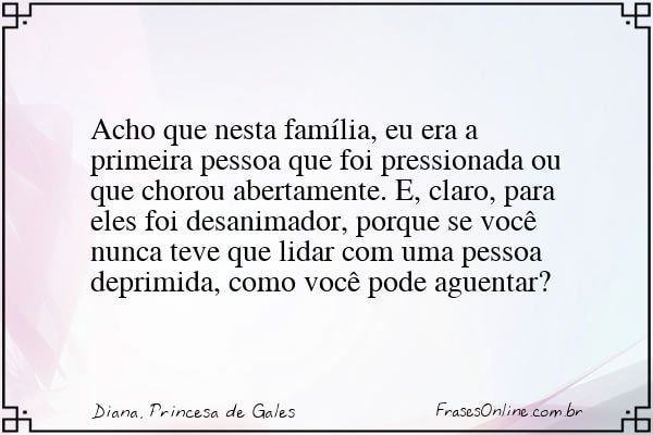 Frase de Diana, Princesa de Gales