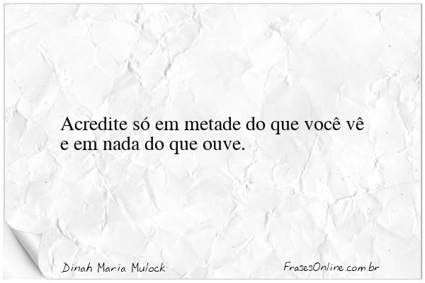 Frase de Dinah Maria Mulock