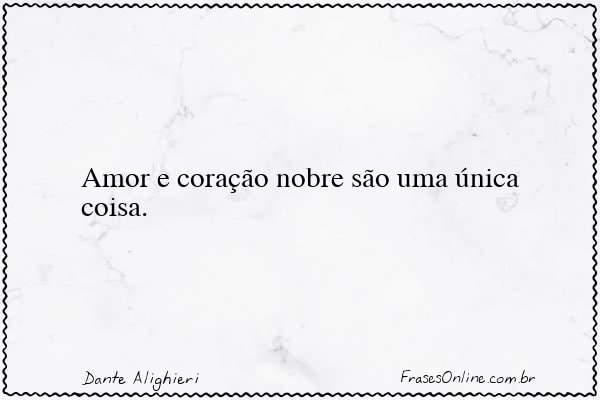 Frase de Dante Alighieri