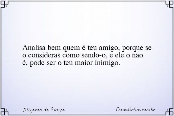 Frase de Diógenes de Sínope