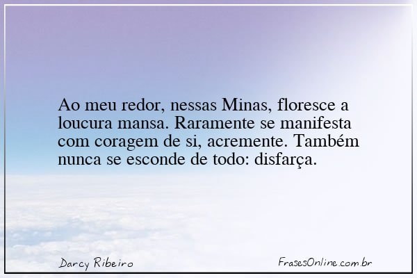 Frase de Darcy Ribeiro