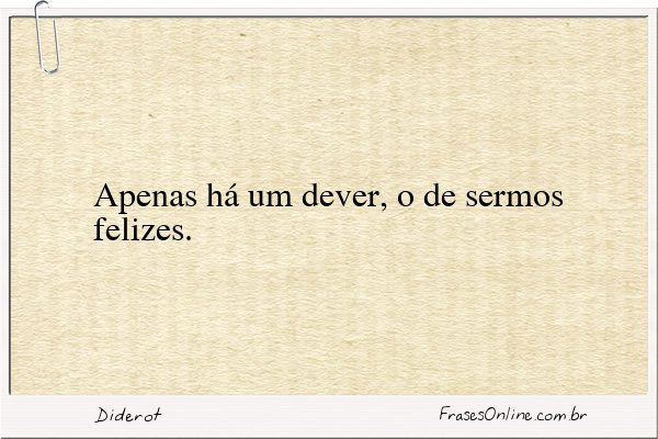Frase de Diderot