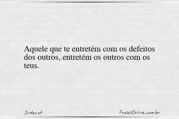 Frase de Diderot