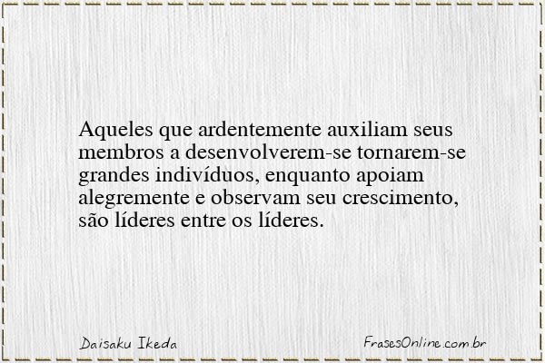 Frase de Daisaku Ikeda