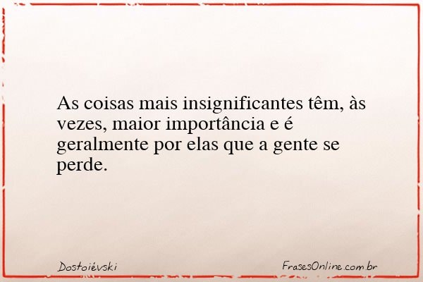 Frase de Dostoiévski