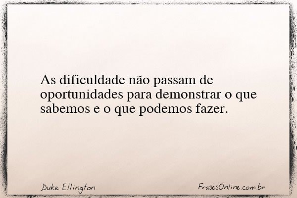 Frase de Duke Ellington
